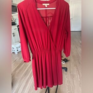 Miami Red Long Sleeve Dress